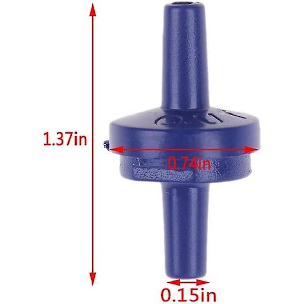 5 stk/sett Luftpumpe Enveisventil Akvarium Fisk Vanntank Luftpumpe