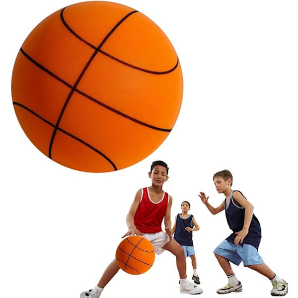 Silent Basketball - obelagd högdensitetsskumboll, lätt och mycket elastisk flexibel Silent Basketball, tyst boll för hemmaspel och inomhusträning