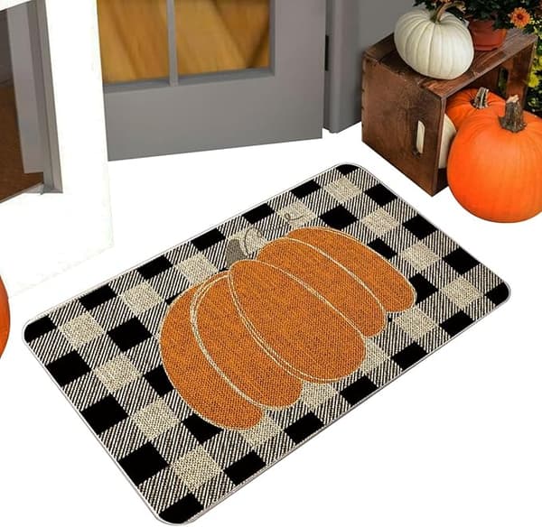 Græskar Halloween måtter, halloween velkomstmåtte, Entrémåtte Pumpkin Welcome Mat - Efterårsdørmåtte