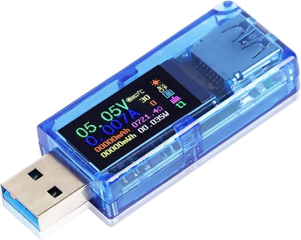 USB 3.0 Tester Multimeter 3.7-30V 0-4A USB Spændingstester USB Digital Strøm Og Spænding