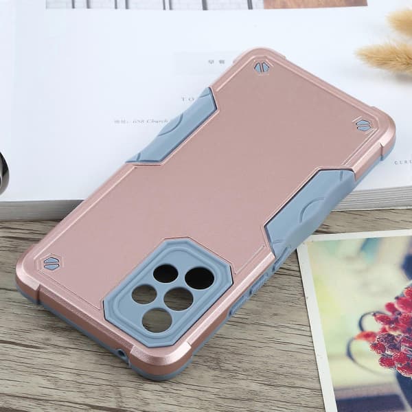 För Samsung Galaxy A53 Halkfritt Armor Mobilskal Rose Gold