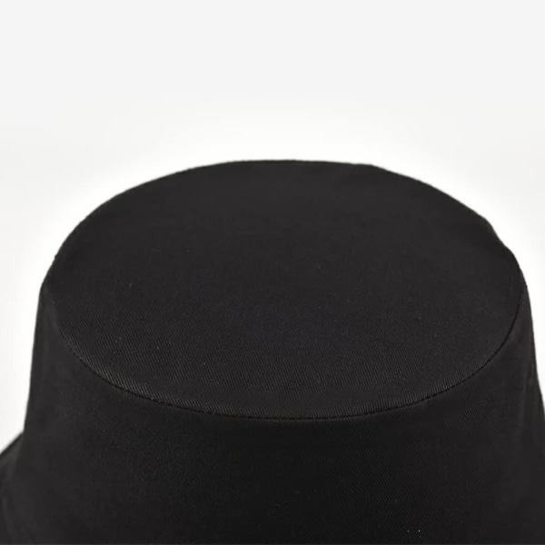 Fiskehatter for kvinner, solhatt, strandhatt, fiskehatt, sommerhatt, utendørshatt, sammenleggbar og vendbar Schwarz
