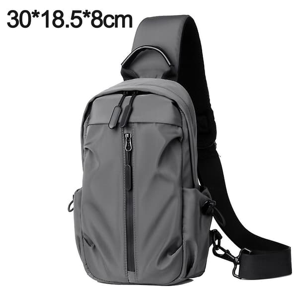 Sling Bag Ryggsäck Lättvikt  Resistent Små Bröst Axel Crossbody Väskor grey