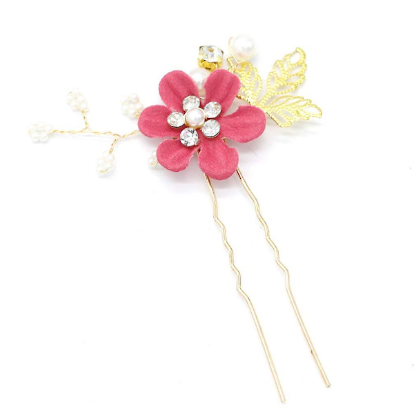 Perler Blomst Hårnål Hodeplagg Rosy