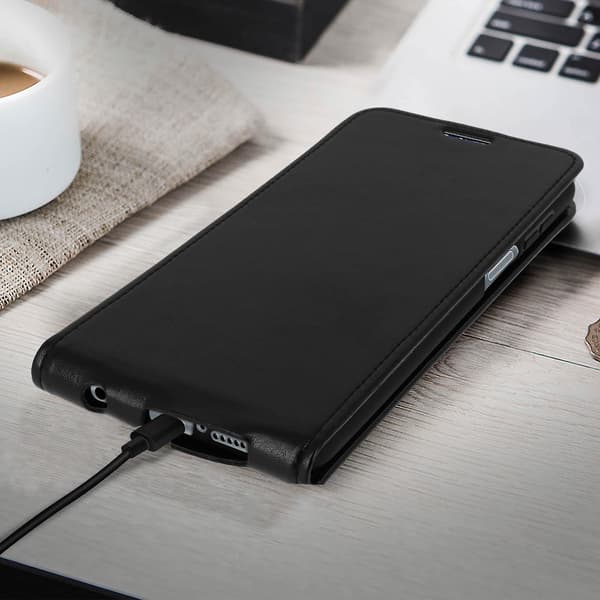 Bagcover Xiaomi Redmi Note 9S/9 Pro/9 Pro Max Vertikal Klap Wallet Sort