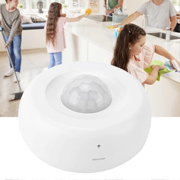 Intelligent WiFi PIR rörelsesensor 360° detektering USB-laddning takvägg för TUYA DC5V 2A