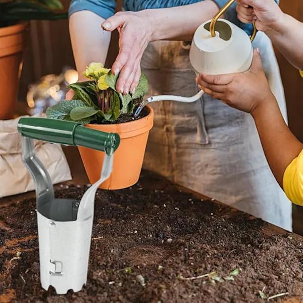 Set med 2 blomlådor för lökar, manuell transplantator, grönsaksplanterare, grönsaksplantor