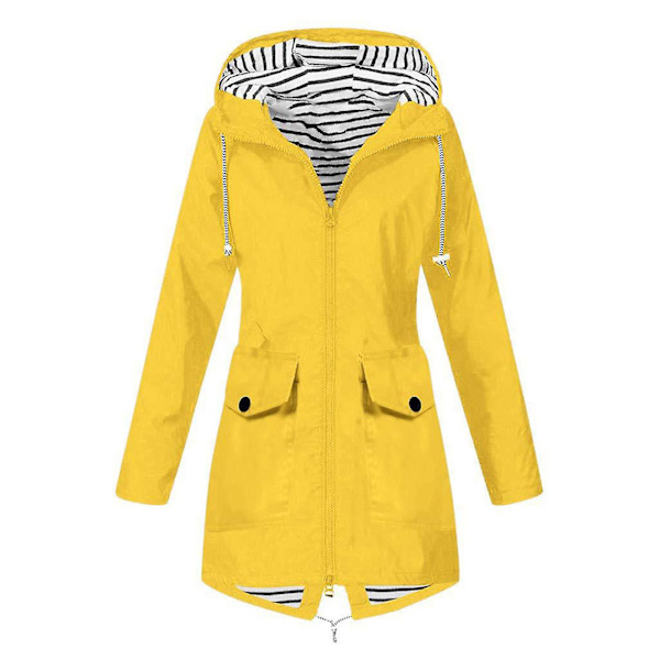 Naisten ulkoilutakki 6 kokoa Valitse S/m/l/xl/2xl/3xl Sopii tytölle Naiselle Rakastajalle Äidille M Yellow