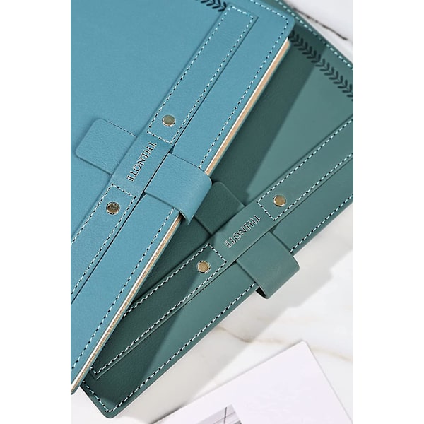 A5 Ruled Notebook Hardcover Läderjournal, kreativ insats spänne anteckningsböcker, tjockt linjerat papper kompositionsbok 320 sidor för kontor skola hem