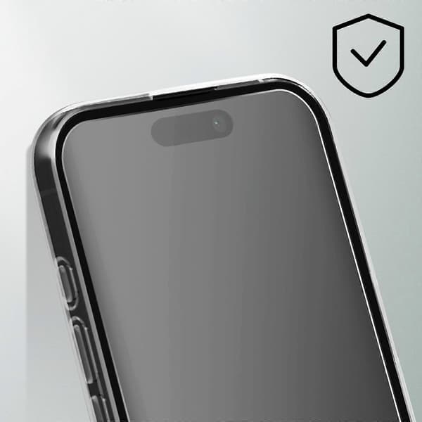 Beskyttelsespakke til iPhone 16 Plus Soft Shell og hærdet glas, Transparent