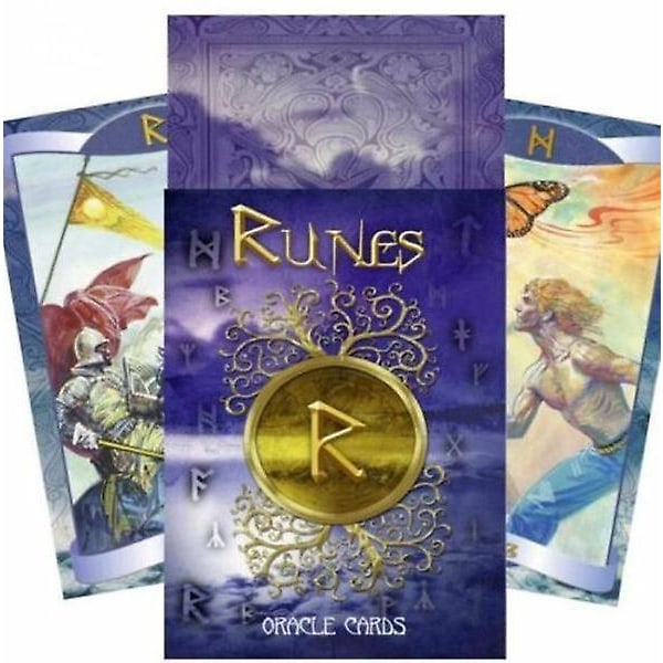 Runor Orakelkort: En 24 Tarotkortlek Engelsk Version Spådom Ockult Spel