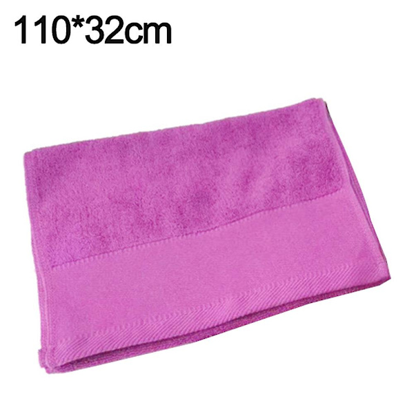 Hikinpyyhe - Erittäin pehmeä ja imukykyinen - Ympäristöystävällinen 100 % puuvillaa, treenipyyhe, joogapyyhe 110x32cm Purple