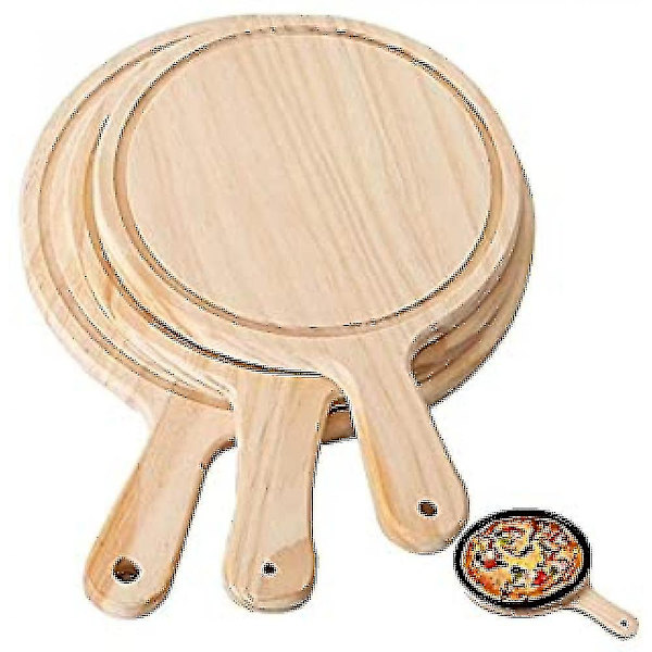 Pyöreä pizzalautanen Pizzalauta Leikkuulauta Set Ba Tarjotin Pizzalautanen Kakku Leivontatyökalut 13 inch