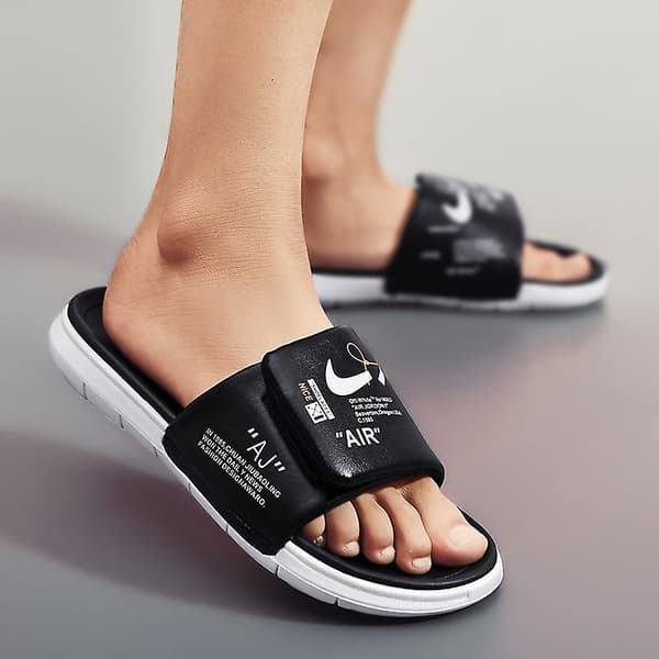 Herrtofflor halkfria strandskor modesandaler A062 Black EU 41