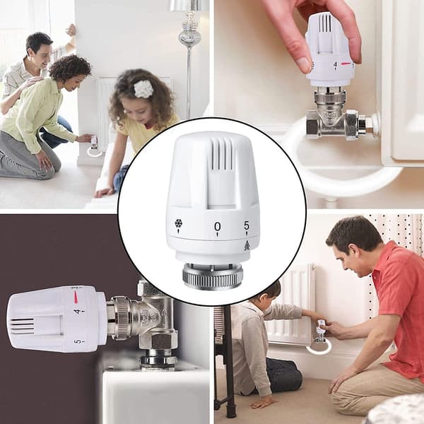 Radiatorventil Varmesystem Pneumatiske Temperaturreguleringsventiler, standard erstatningshoved til termostatisk radiatorventil