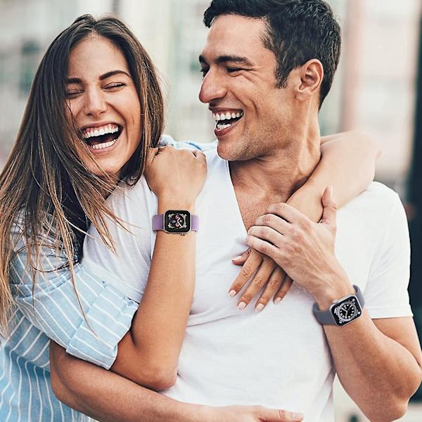 3-pack kompatibla med Apple Watch-armband 41mm 40mm 38mm, mjukt silikonersättningsarmband med klassiskt spänne för iWatch Series Se 7 6 5 4 3 2 1 för kvinnor