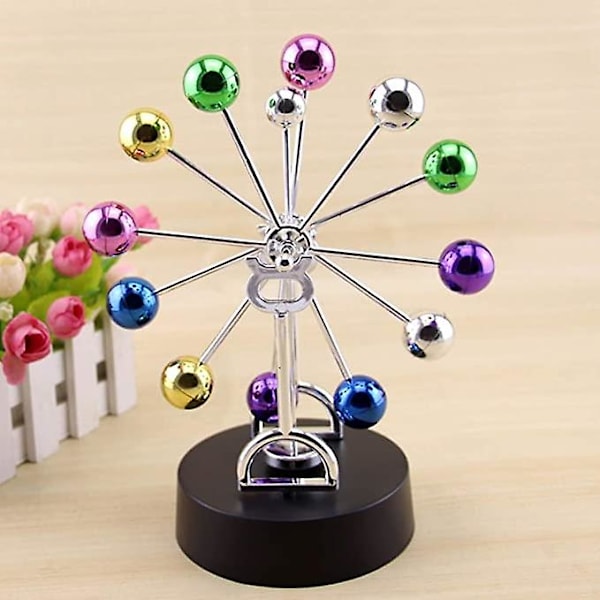 Rotation Perpetual Motion, Plast Vridbar Boll, Elektronisk Perpetual Motion Skrivbordsleksak För Kontor Hembord Dekoration Modell, Present Till Vänner