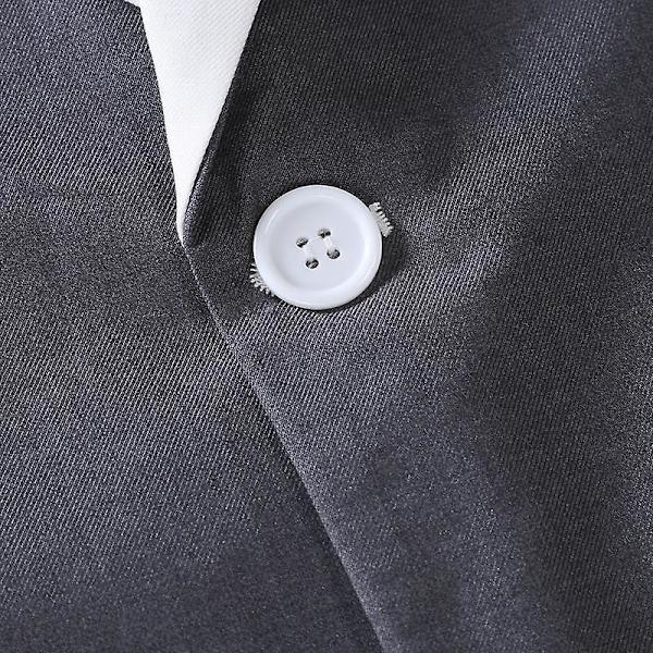 Casual blazerjakke til mænd, slim fit, stilfuld jakke Grey L