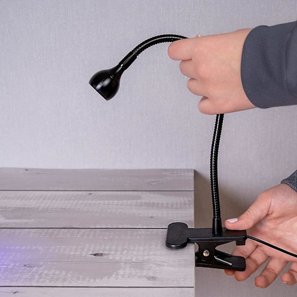 Negletørrer UV Lampe, USB 3W UV LED, Til Mobiltelefon Og Printkort Reparation (sort)