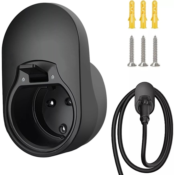 Type 2 vægmontering, wallbox beslag, kabel- og stikholder, wallbox EV