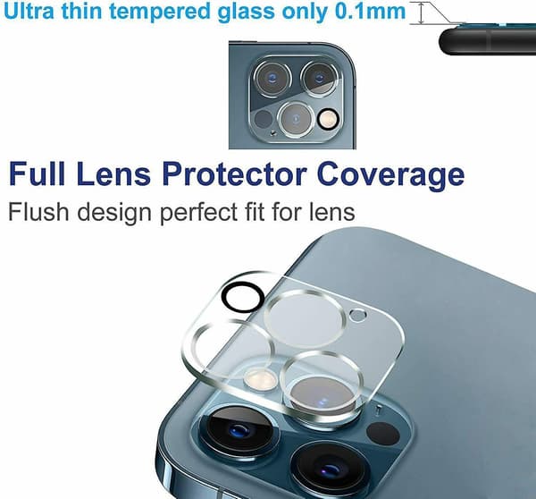2-pack iPhone 14 PRO - 3D Kamera Härdat Glas