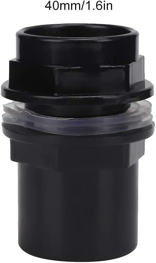 5 stk./sett PVC Akvarium Vannrør Skjøt Rett Rør Tilbehør Kobling Akvarier (40mm)