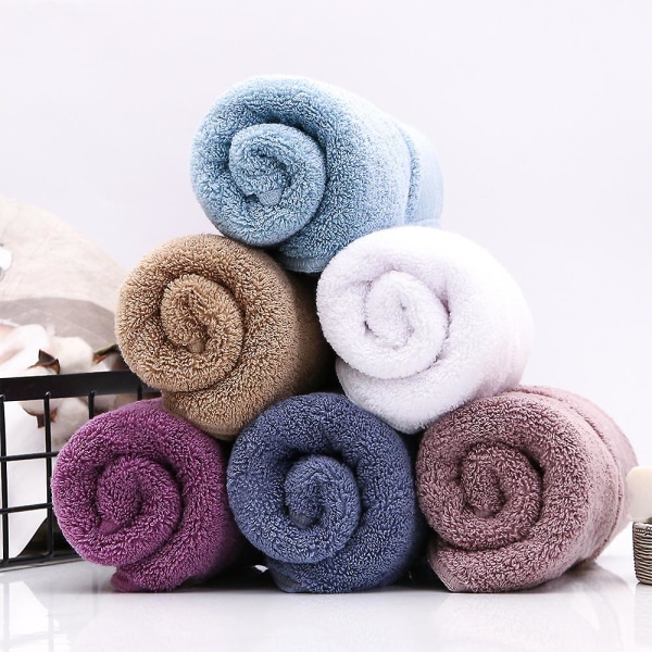 Set med handdukar för badrum, ansiktshanddukar i 100 % bomull, supermjuk,  högabsorberande handduk (2-pack) navy 5948 | navy | Fyndiq