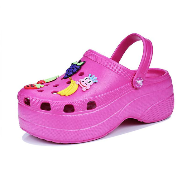 Damtofflor Strandtofflor Mode Sandaler Utomhus Inomhus halkfria skor 033 Red EU 41