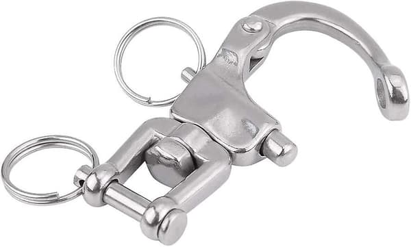 Swivel Swivel Snap Hook, Quick Links Quick Release Spring Hook För Segelbåt Halyard Båtar 316