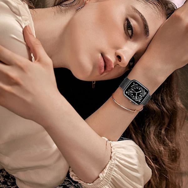 Kompatibel med Apple Watch-armband 42mm 44mm 45mm 49mm, metall rostfritt stål kompatibelt med Iwatch Series Ultra/8/7/6/se/5/4/3/2/1