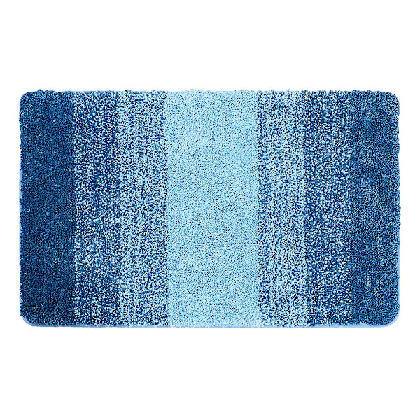 Luksus Badeværelsesmåtte, Ekstra Bløde og Absorberende Mikrofiber Bademåtter, Skridsikker Plysset Bademåtte, Maskinvask Tør, Bademåtter Til Badeværelse Fl blue3 45x65cm