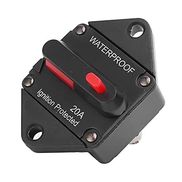 Afbryder 48v Op Til 32v Skiftet Manuel Nulstilling Til Bil Båd Lastbil Bus RV ATV (20a)