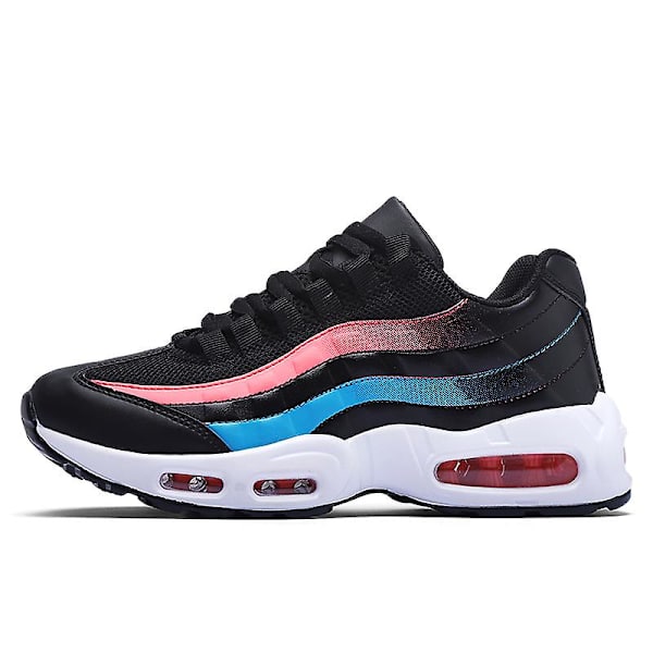 Dam Air Cushion Sports Löparskor Lätta Sneakers 0580-1 BlackPink EU 38