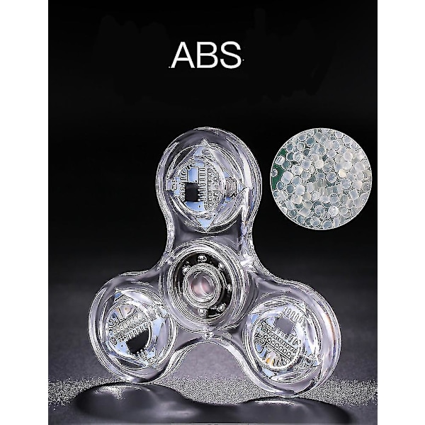 Kristall Luminous Led Light Fidget Spinner Hand Top Spinners Glow In Dark EDC Stress Relief Toys Gyroskop