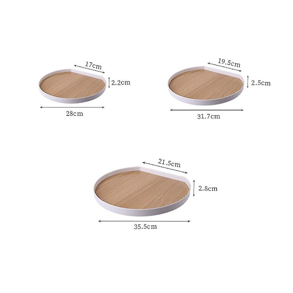 Serveringsbricka Tefast Serveringsbrickor Craft Plain Platter Bricka För Tab