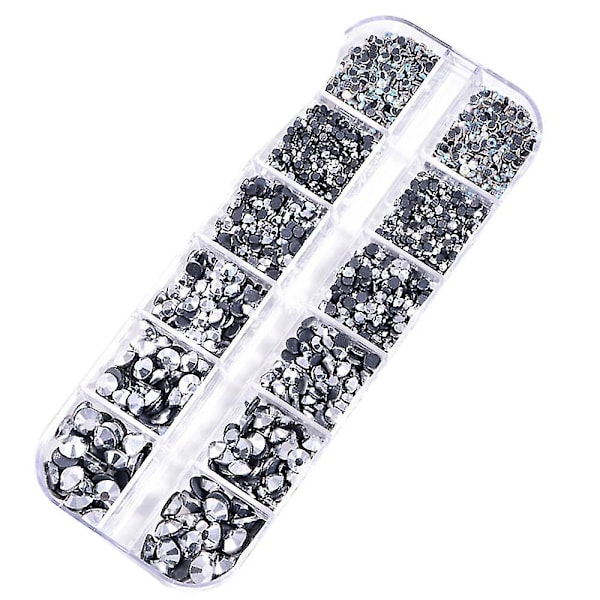 Flate baksiden Rhinestones Krystall Flatback Gems Runde Krystall Rhinestones For Håndverk