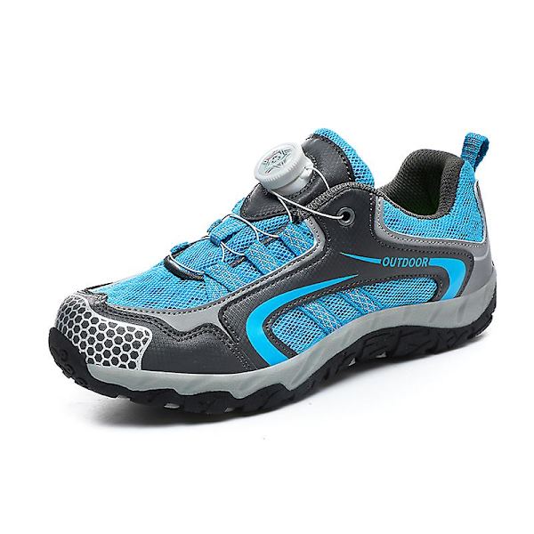 Dam Vandringsskor Låg-Top Sneakers För Utomhus Trailing Trekking Walking 3D232 Blue EU 36