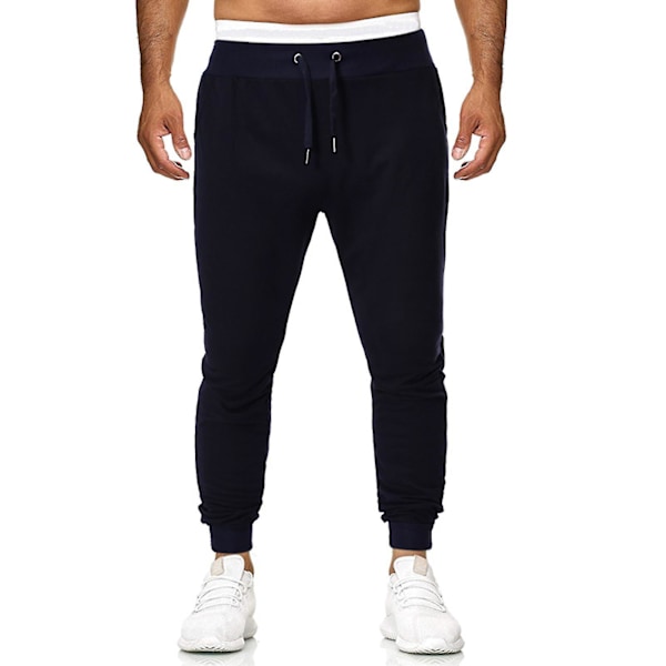 Höst Sportbyxor för Herrar Snygg och Snygg Sweatshirt Mjukt Material för Herrar Formell Daglig Fest S Navy Blue