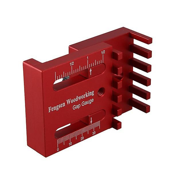 Gap Gauge, Träbearbetning Gap Gauge, Aluminiumlegering Djupmätningslinjal, Sågtand Linjal Markering Verktyg