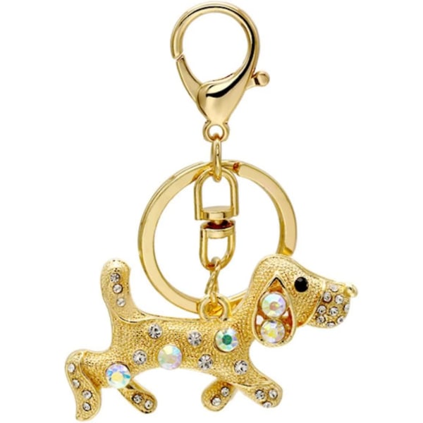 Gyllene nyckelring väska hänge dekoration liten gåva liten spänne nyckel plånbok kvinnor (1-guld, en one size)