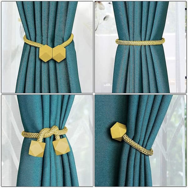 Magnetiske gardinbindere. 2 stk. gardinklips reb baggardinholder Style1