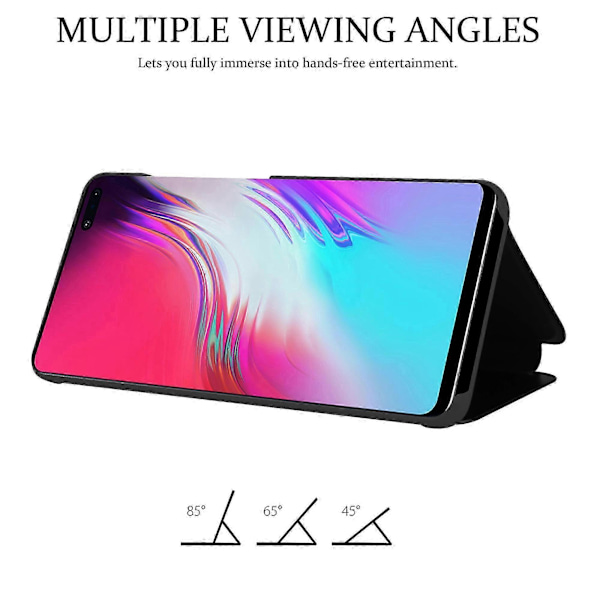 Samsung Galaxy S10 5G Skal - Smartview Design med Spegel TOURMALINE BLACK