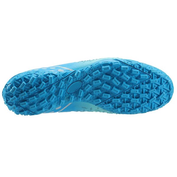 Herre Fodboldsko Skridsikre Fodboldstøvler Knopsæt Græs Fodboldsko 3F502 Blue EU 43