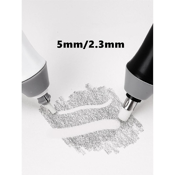 Justerbar Elektrisk Gummisudd Med Gummisudd Refills Batteridriven Skolmaterial Grey