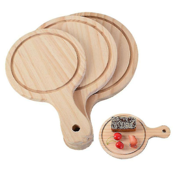 Pyöreä pizzalautanen Pizzalauta Leikkuulauta Set Ba Tarjotin Pizzalautanen Kakku Leivontatyökalut 13 inch