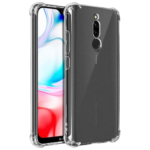Flexibelt silikonskal för Xiaomi Redmi 8 / 8A Tåligt - Transparent