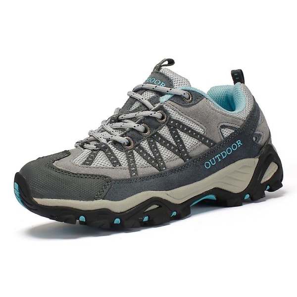 Dam vandringsskor Low-Top Sneakers för utomhusvandring vandring 3D6136 Gray EU 39