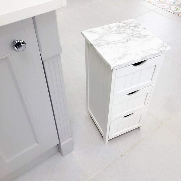 60x300cm Blank Marmorpapir Granitt Grå/hvit Rull Kjøkken Benkeplate Skap Møbler Oppussing Tykk Tapet Pvc Lett Avtakbar Oppgradering