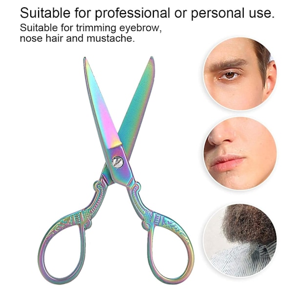 Näshårstrimningssax Lättvikt Ögonbrynssax Hållbar För Skönhet För Makeup(färg)