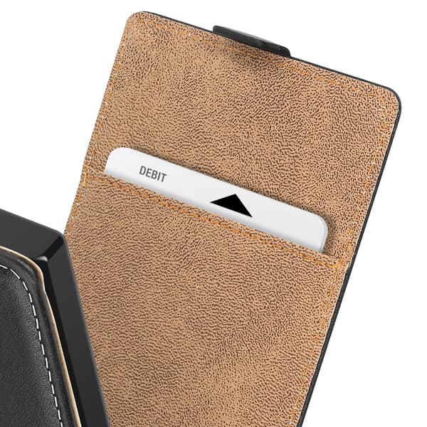 Folio etui til Galaxy S24 Ultra Vertikal Beskyttelse Silikone, Sort